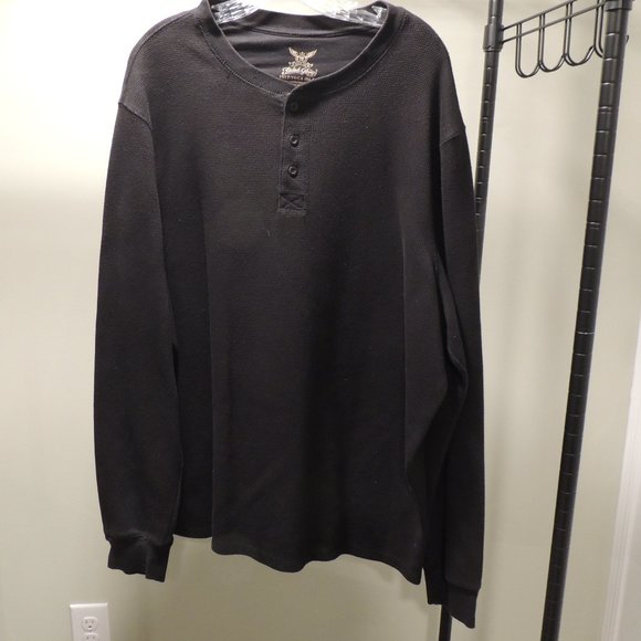Faded Glory Shirts Faded Glory Mens Longsleeve Thermal Henley